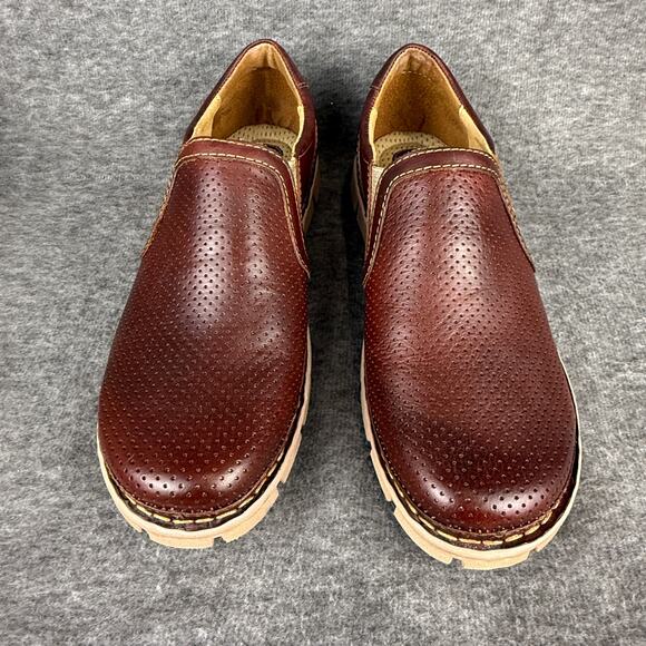 Born Men's Sawyer Loafers Slip-On Brown Full Grain Leather size 12 New in Box - Picture 12 of 13